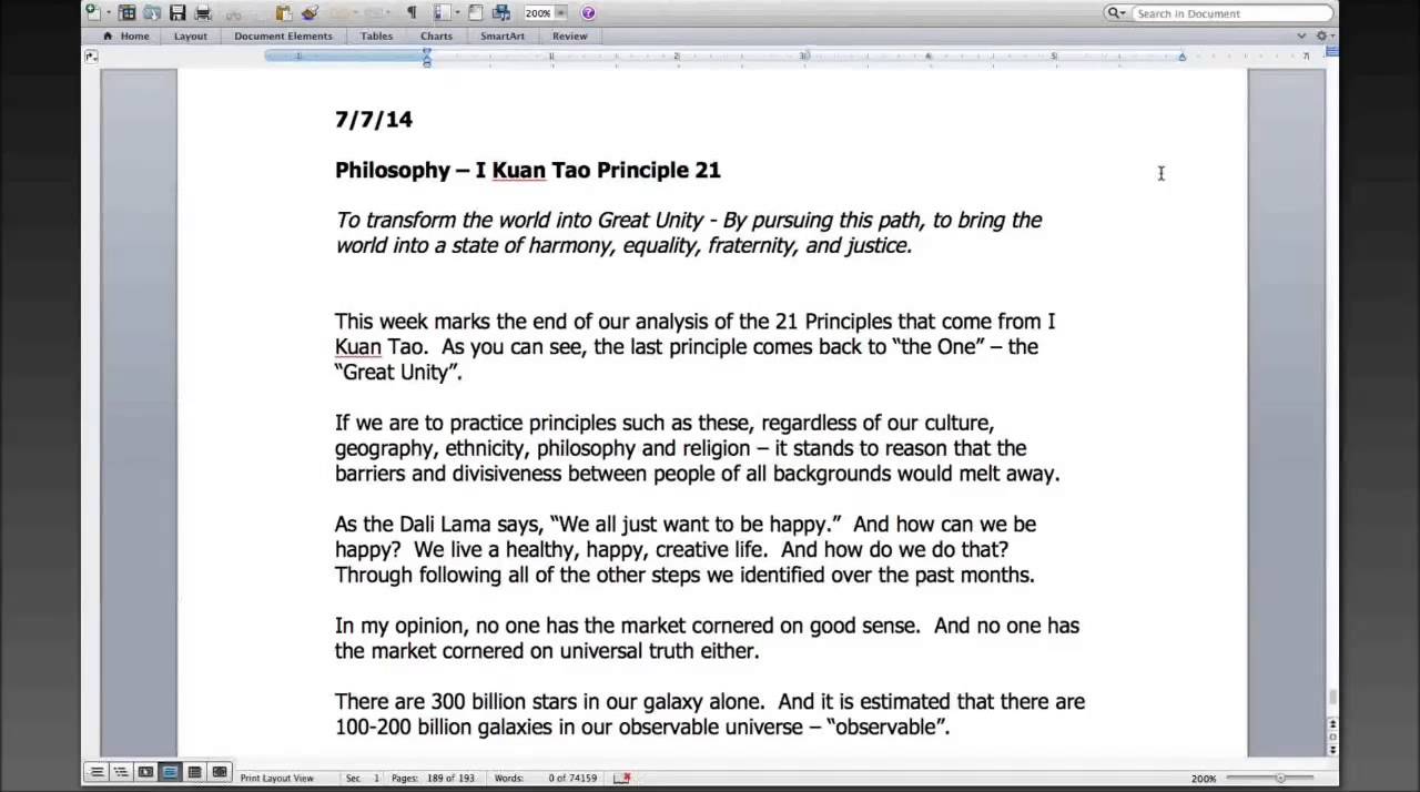 I Kuan Tao Principle  21, A Tao Talk With Ed Monaghan