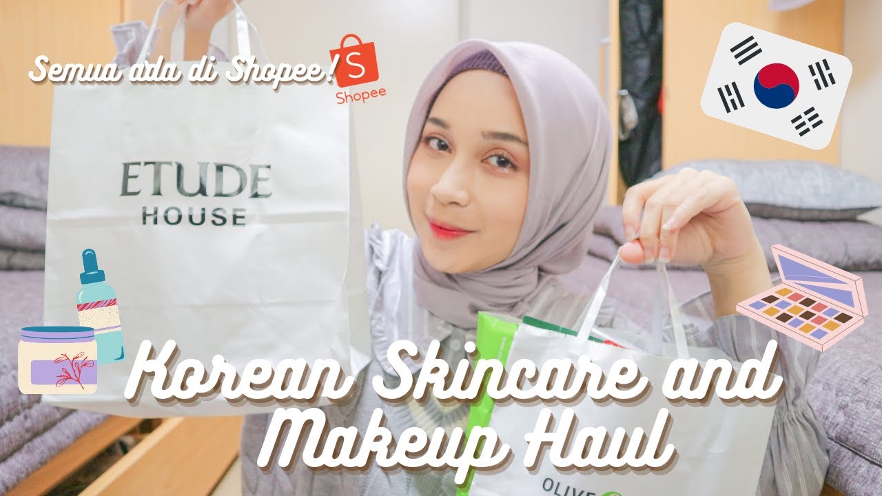 MY KOREAN SKINCARE AND MAKEUP| SEMUA ADA DI SHOPEE!!