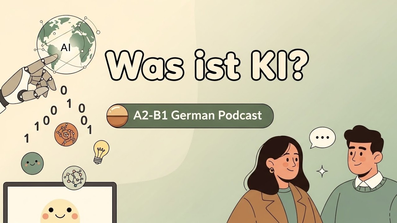 German Podcast | Learn German | Künstliche Intelligenz im Alltag 🤖 | A2–B1 #germanpodcast