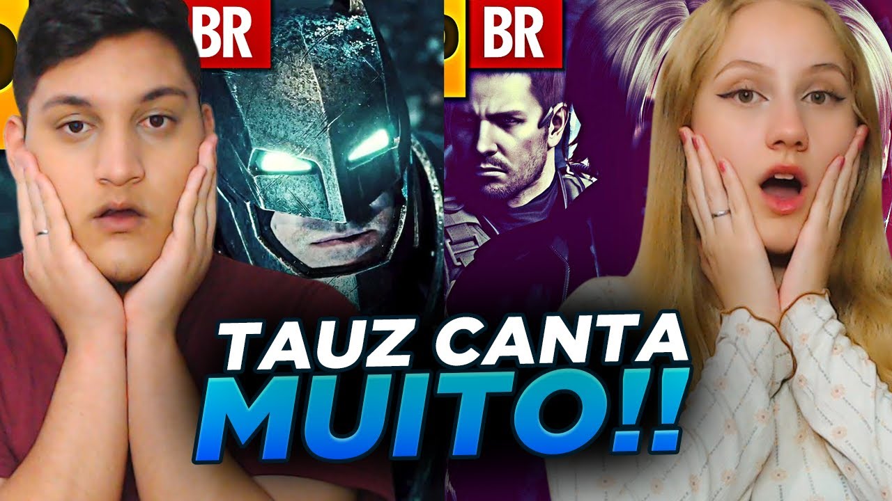 (2em1) REACT EM CASAL - Rap do Batman II | RapTributo 59 & Rap do Resident Evil 6 | Tauz RapGame 20
