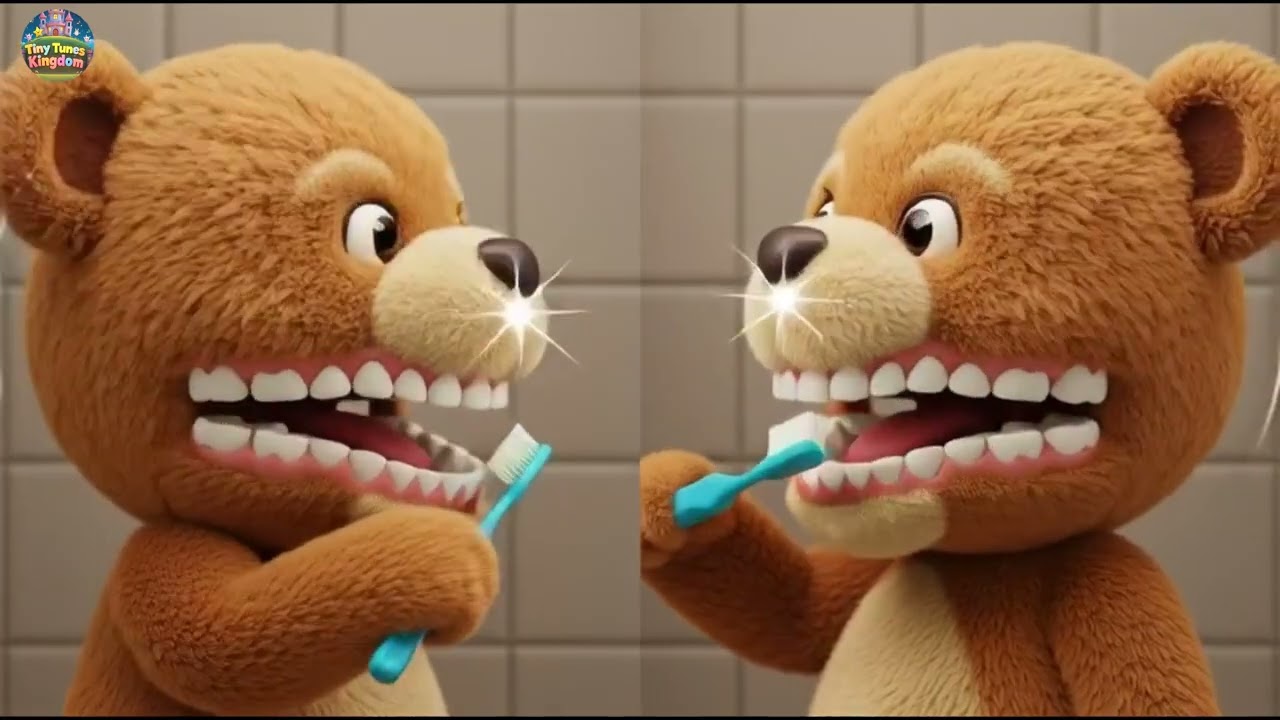 Teddy Bear’s Toothbrush Song | Fun Brushing Teeth Song for Kids | Nursery Rhymes for Children
