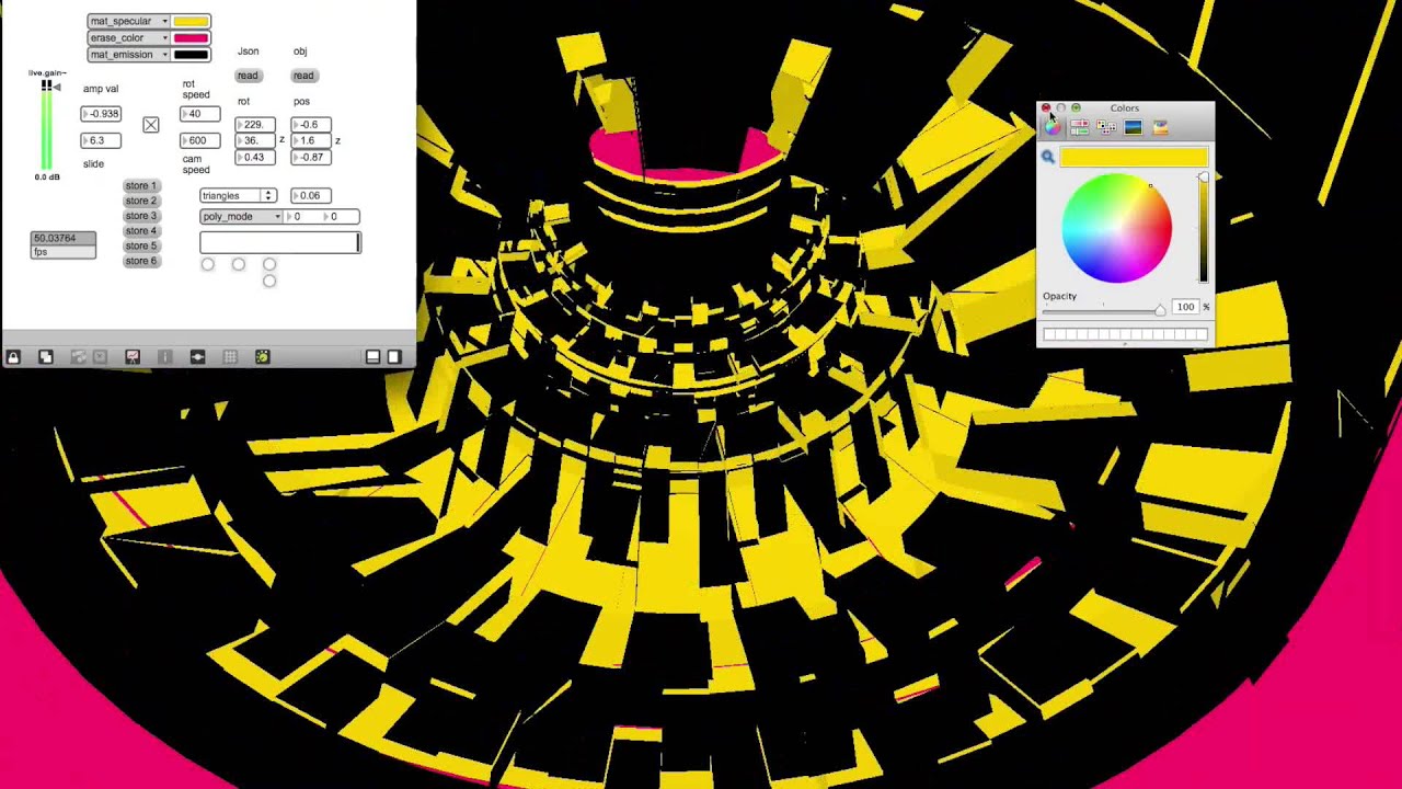 VJ jam session in max msp/jitter