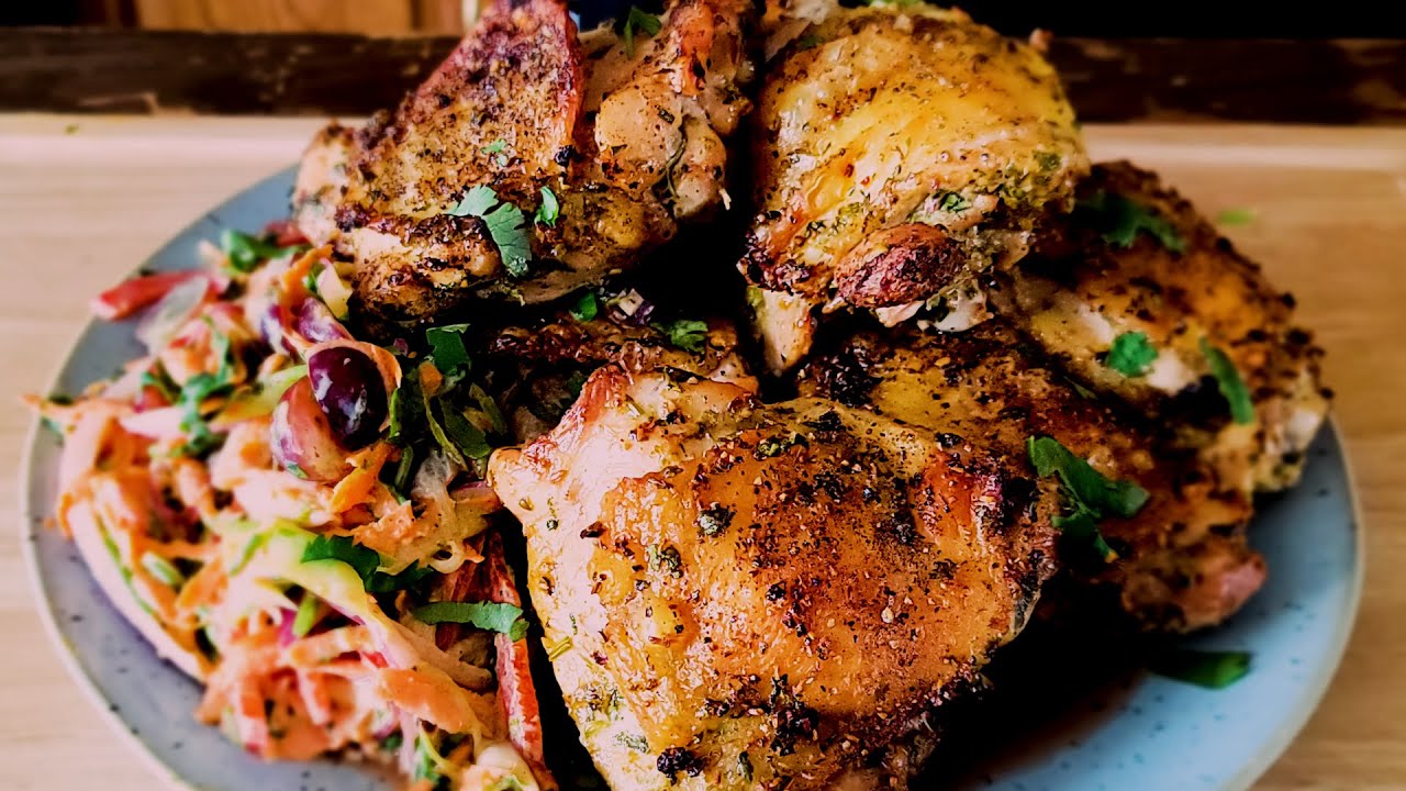 CILANTRO LIME CHICKEN | ROASTED CHICKEN THIGHS | OVEN GRILLED CHICKEN