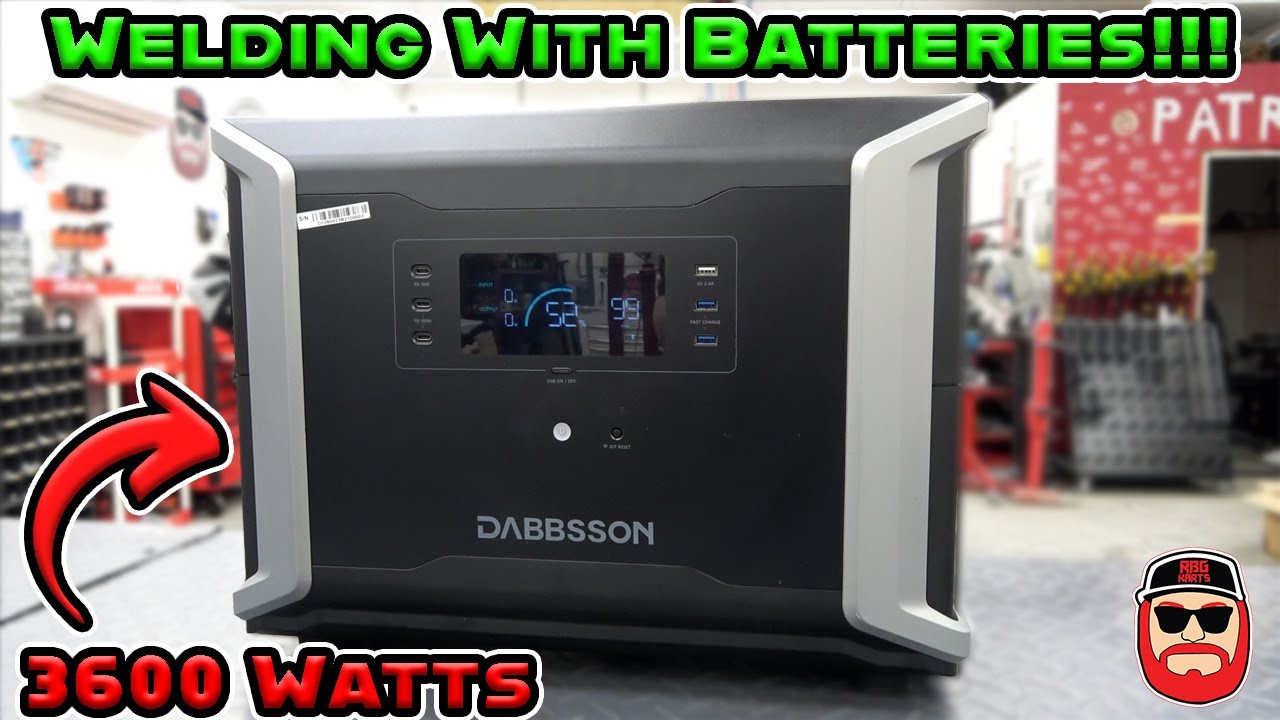 Сварка от аккумуляторов! Портативная электростанция Dabbsson DBS3500 мощностью 3600 Вт