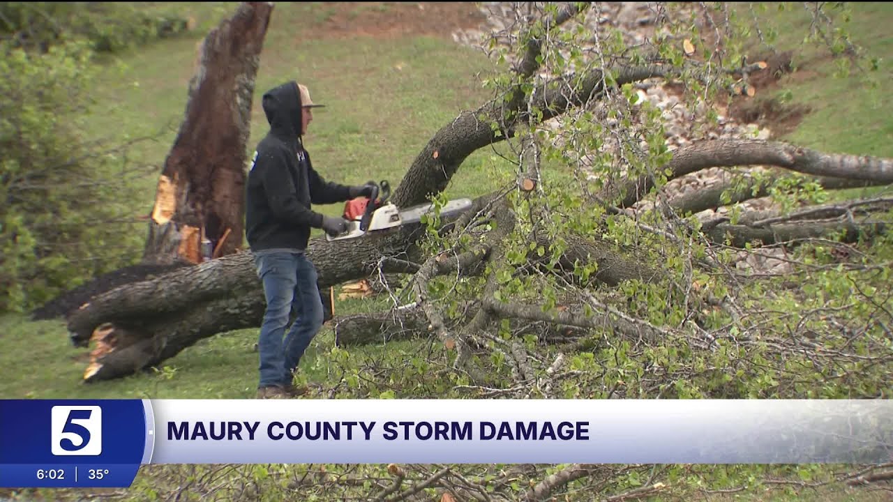 Neighbors unite after storm topples trees, damages homes in Middle Tenn.