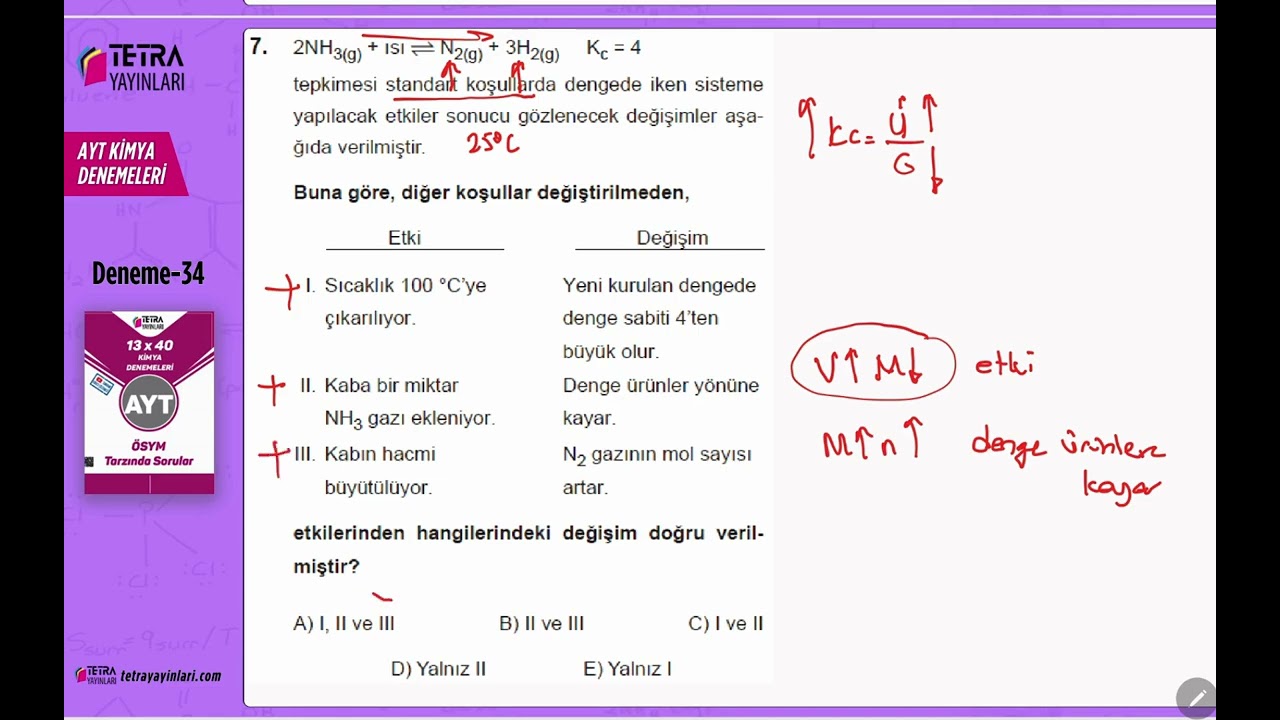 34. Deneme AYT Kimya Branş Denemesi
