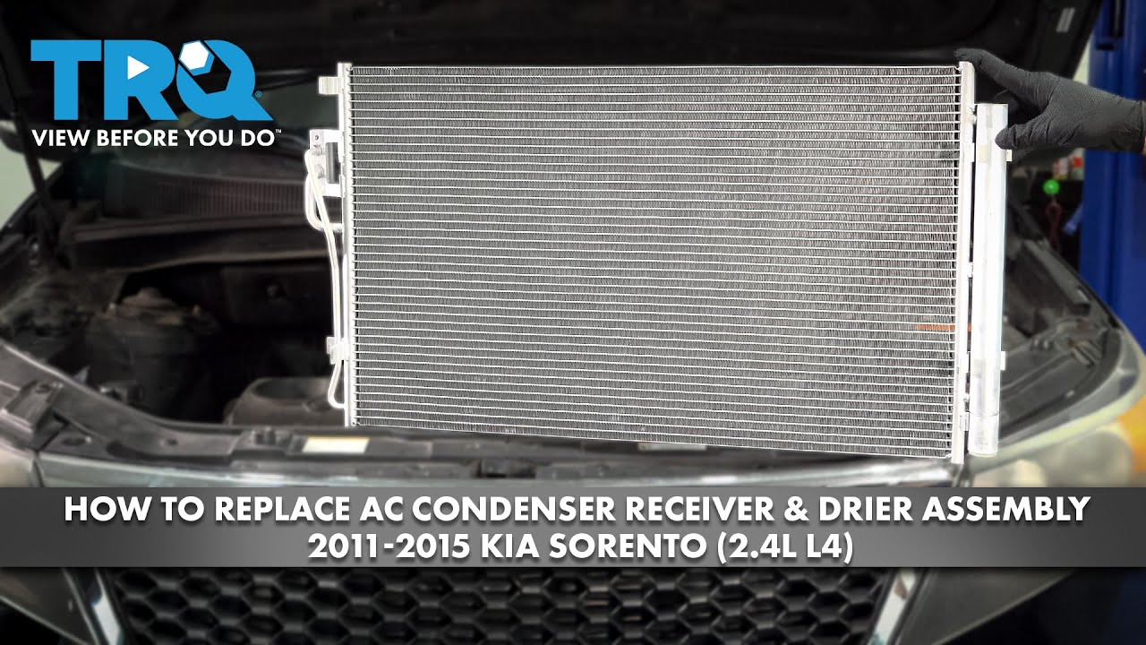 How to Replace AC Condenser & Receiver Drier Assembly 2011-2015 Kia Sorento (2.4L L4)