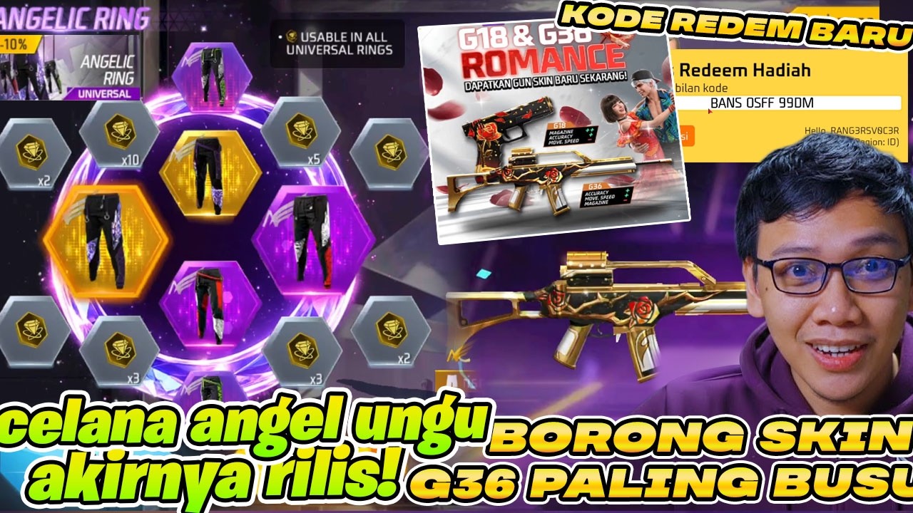 ANGEL UNGU RILIS! BORONG SKIN G36 ROMANCE BARU! BAHAS SEMUA UPDATE FF BESOK!