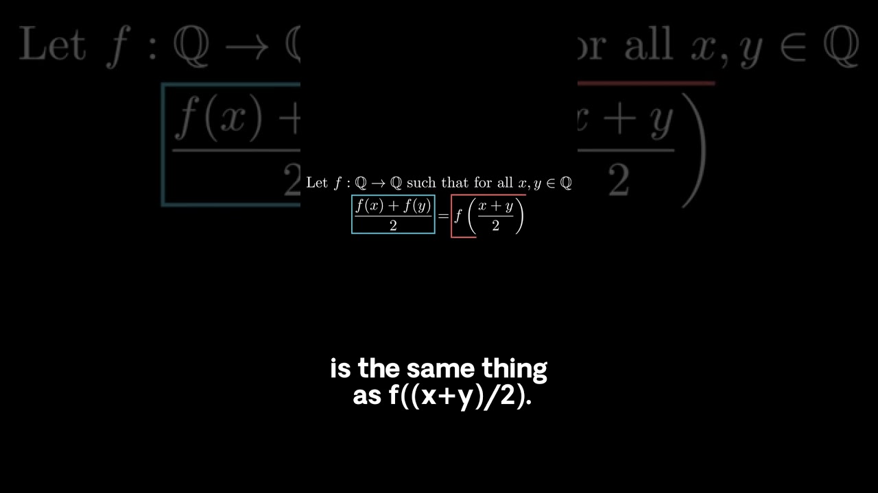 What is the Jensen's Functional Equation?