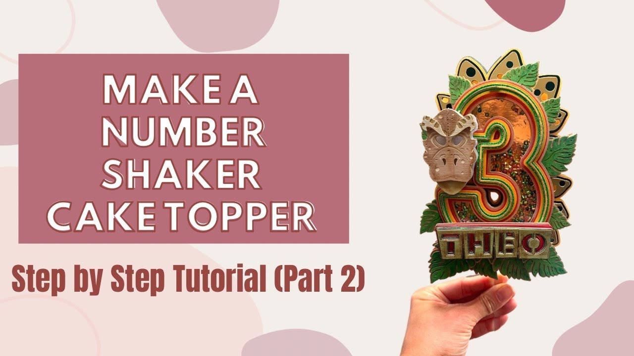 How to Make a 3D Number | Letter Shaker Cake Topper | Cricut Design Space Tutorial | Step by Step