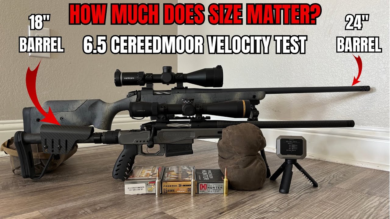 Long vs Short Barrel 6.5 Creedmoor Muzzle Velocity | Yes, Size Matters