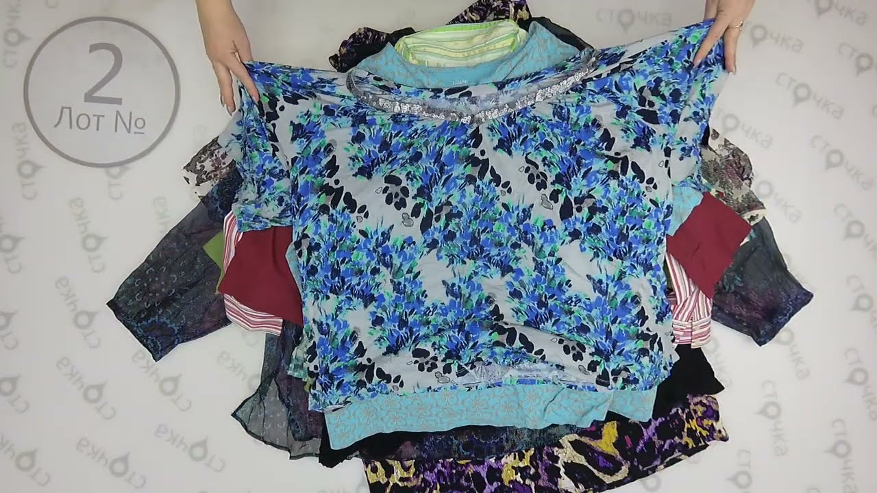 BLOUSES DRESSES T-SHIRT SHORTS XXL women ( лот № 2). Одежда оптом секонд хенд. Цена за кг.: 7 евро