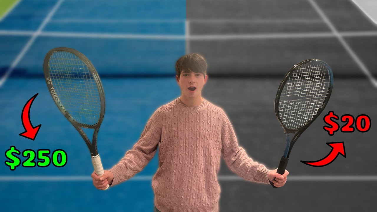 CHEAP vs EXPENSIVE Tennis Racket (Play Test)
