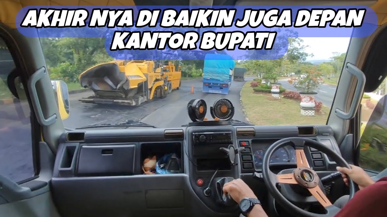 ASMR 🇮🇩 Pov truck driving mitsubishi canter | lokal trip jalan pinggiran ibu kota negara IKN ‼️