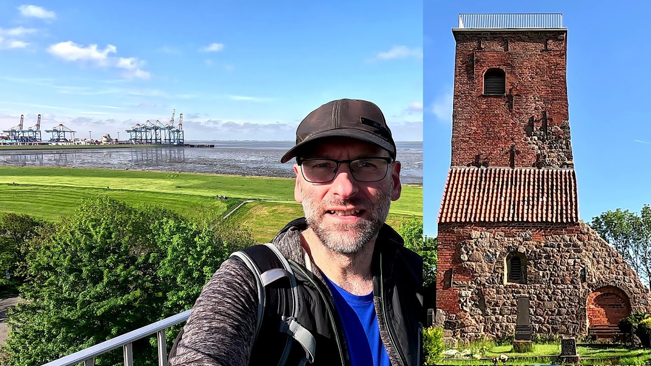 Wurster Nordseeküste - Rundwanderung  Ochsenturm - Richtfeuer Imsum Containerumschlag