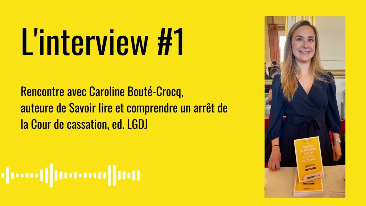 [PODCAST] L'interview #1 - Rencontre avec Caroline Bouté-Crocq | Lextenso