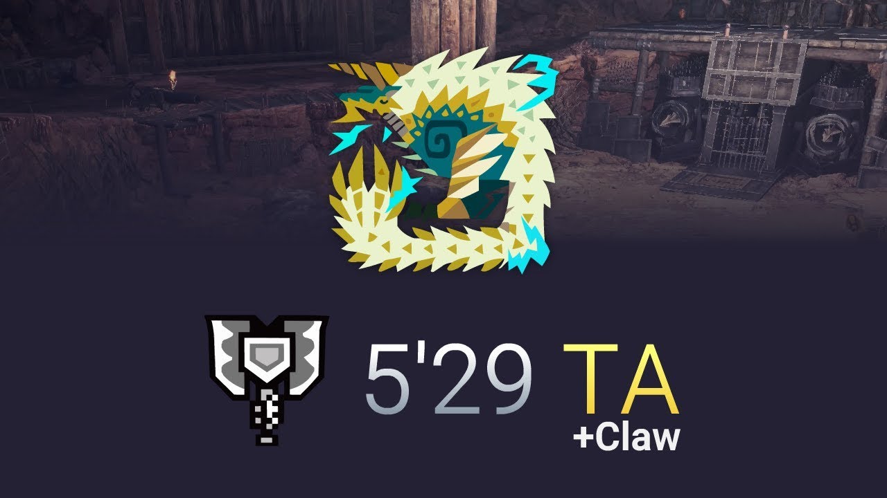 MHWorld Iceborne: Zinogre - Charge Blade Solo 5'29 TAwiki rules + clutch claw