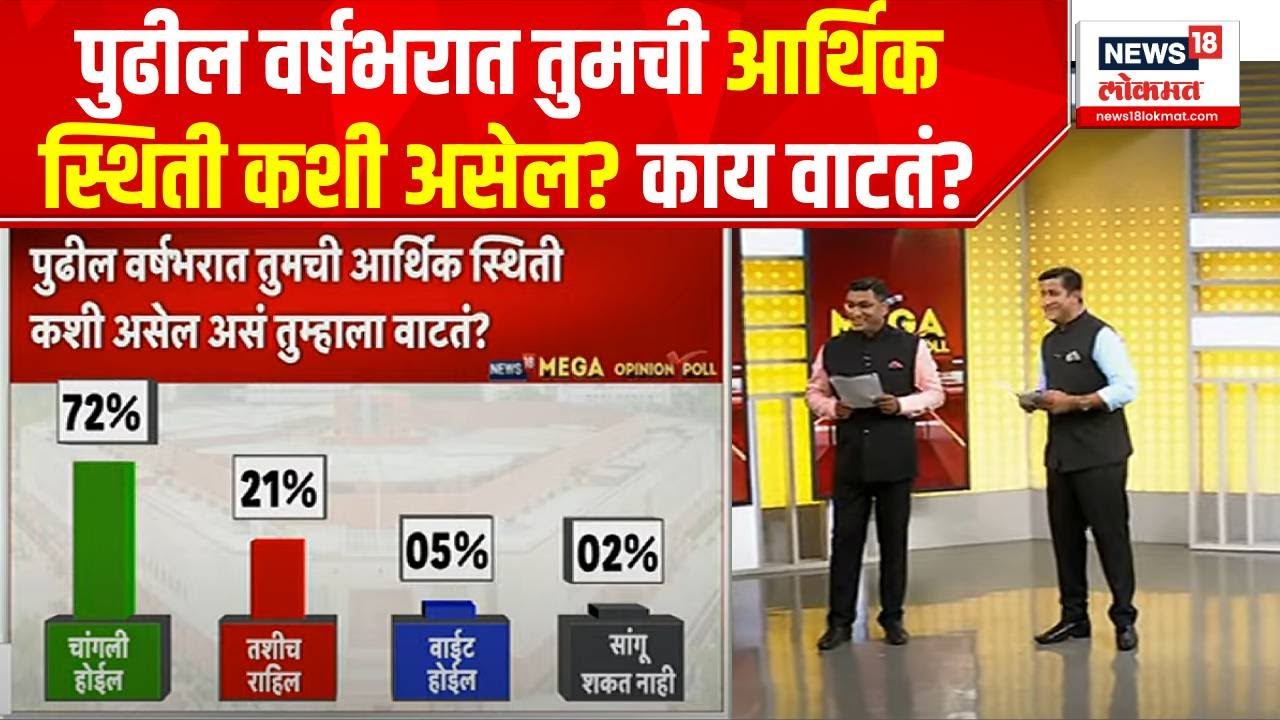Mega Opinion Poll : NDA की INDIA आघाडी? पुढील वर्षभरात तुमची आर्थिक स्थिती कशी असेल? काय वाटतं?