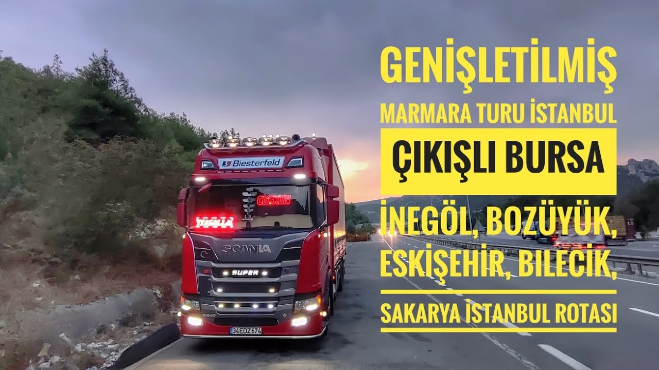 istanbul dan çıktık bursa inegöl bozüyük eskişehir  bilecik sakarya meşhur mezitler geçidi