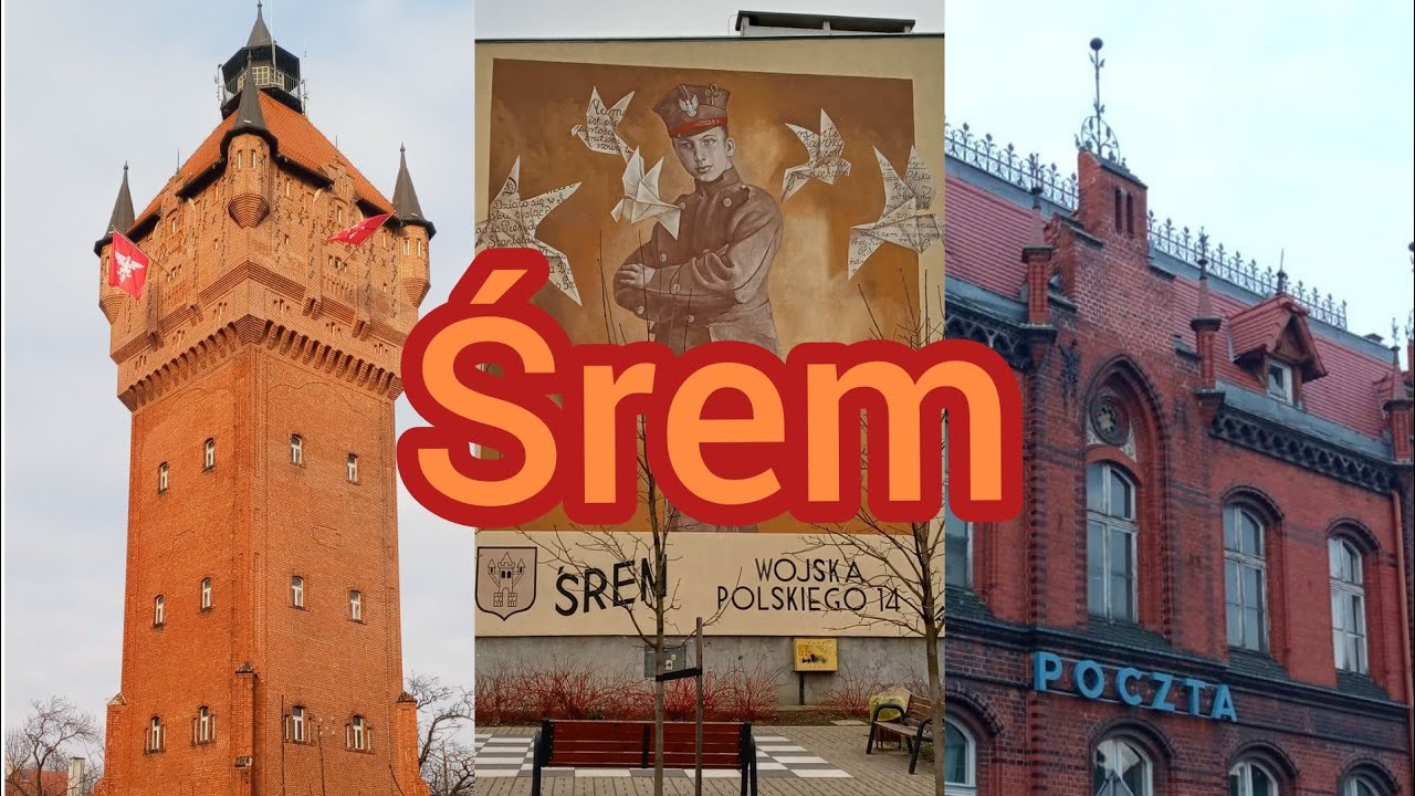 Śrem🎄❄🎇/ Шрем. Города Польши. (население 30 тысяч)