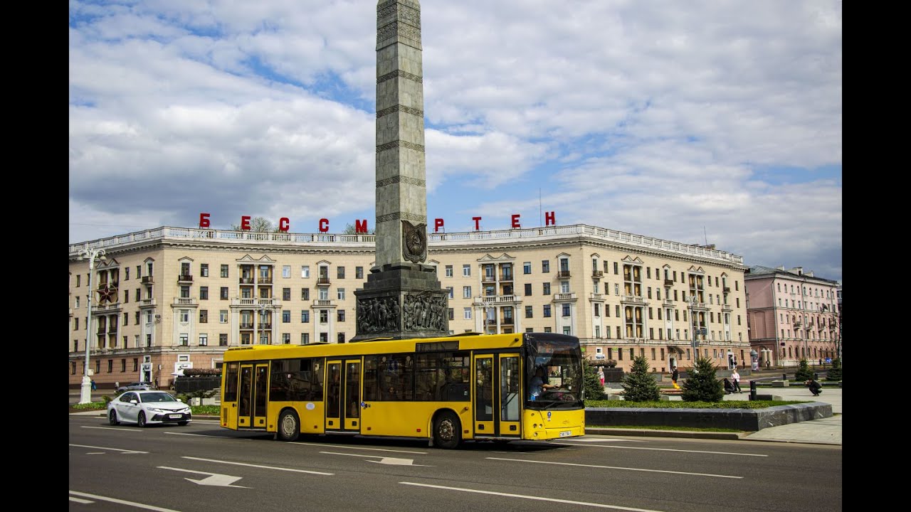 Минск.Поездка на автобусе №26 Новинки - ДС Восточная