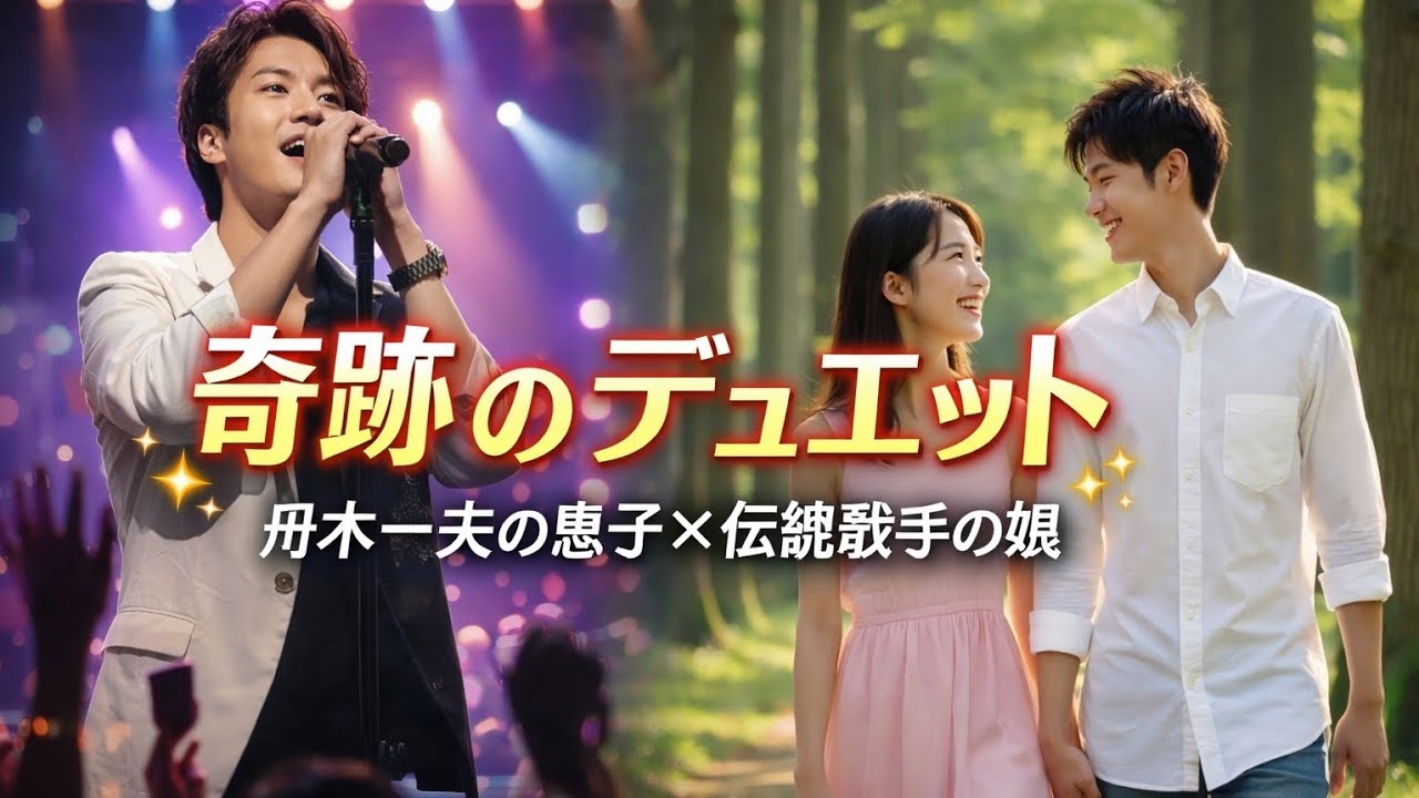 🌟🎙️💖【奇跡のデュエット】舟木一夫の息子と伝説歌手の娘が奏でた愛の歌…日本中が驚いた魂のハーモニーに涙と感動！✨🎶