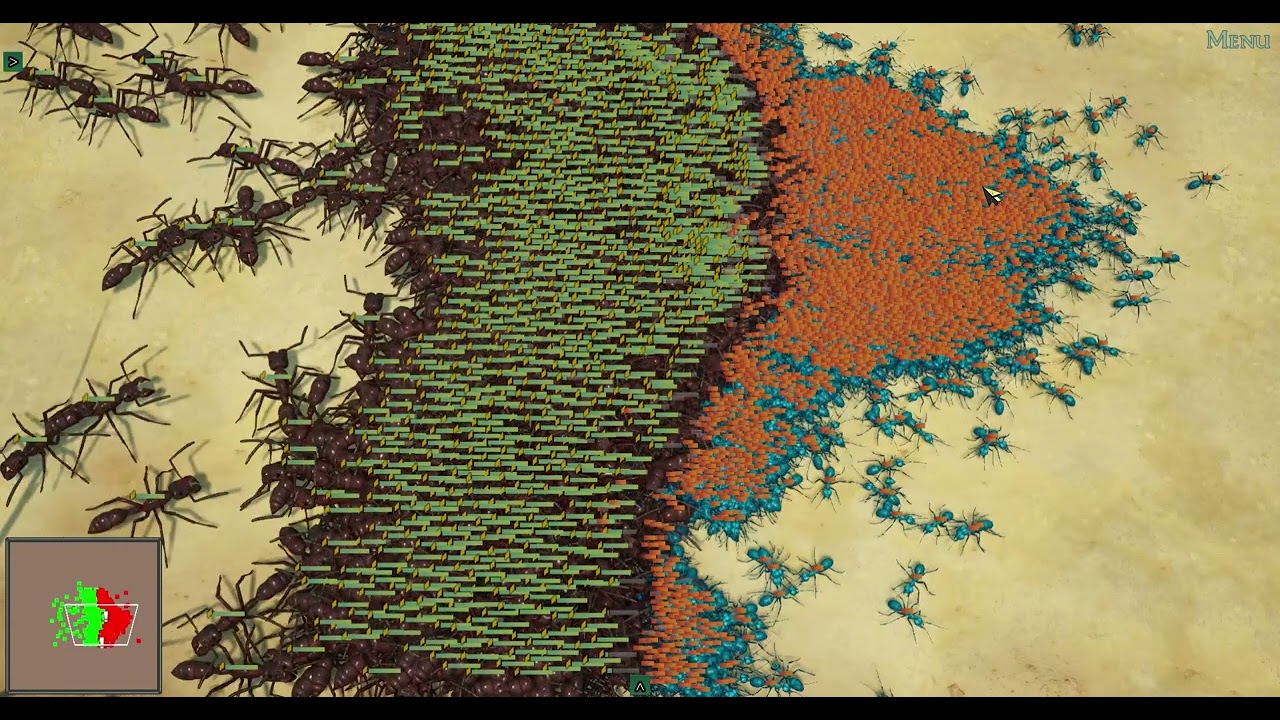 Empires of the Undergrowth - 2000 bullet ants vs 4000 royal guard ants