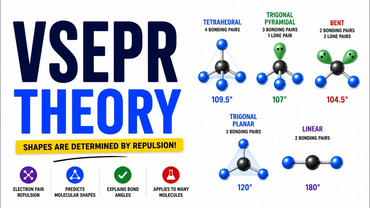 VSEPR Theory and Shapes of Molecules | Molecular Geometry