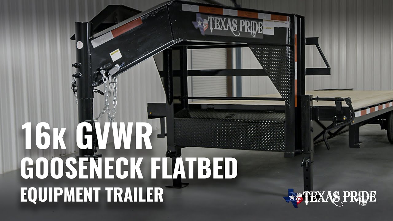 Walk Around: 16K Gooseneck Flatbed Equipment Trailer | Texas Pride Trailers