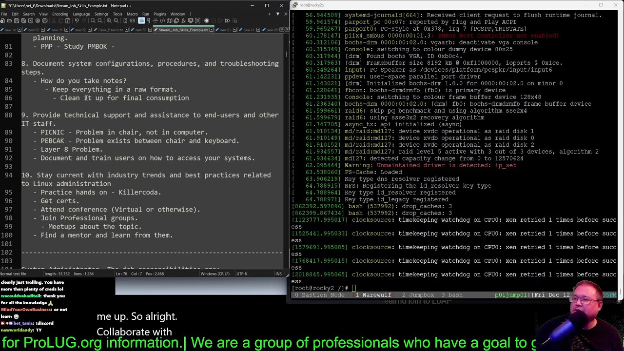 Linux Administration/Engineering - Job requirements and getting the knowledge for the field.