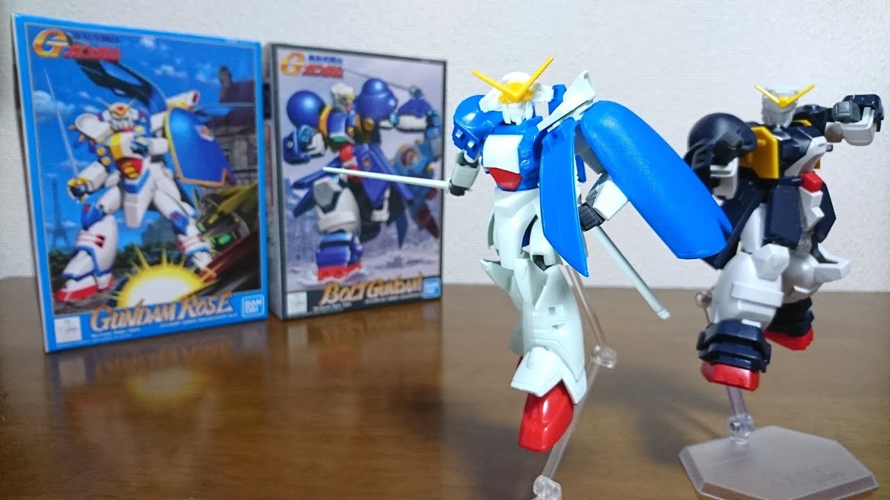 （2機一緒にご紹介！Gガンシリーズ再販！）1/144 ガンダムローズ & ボルトガンダム　レビュー