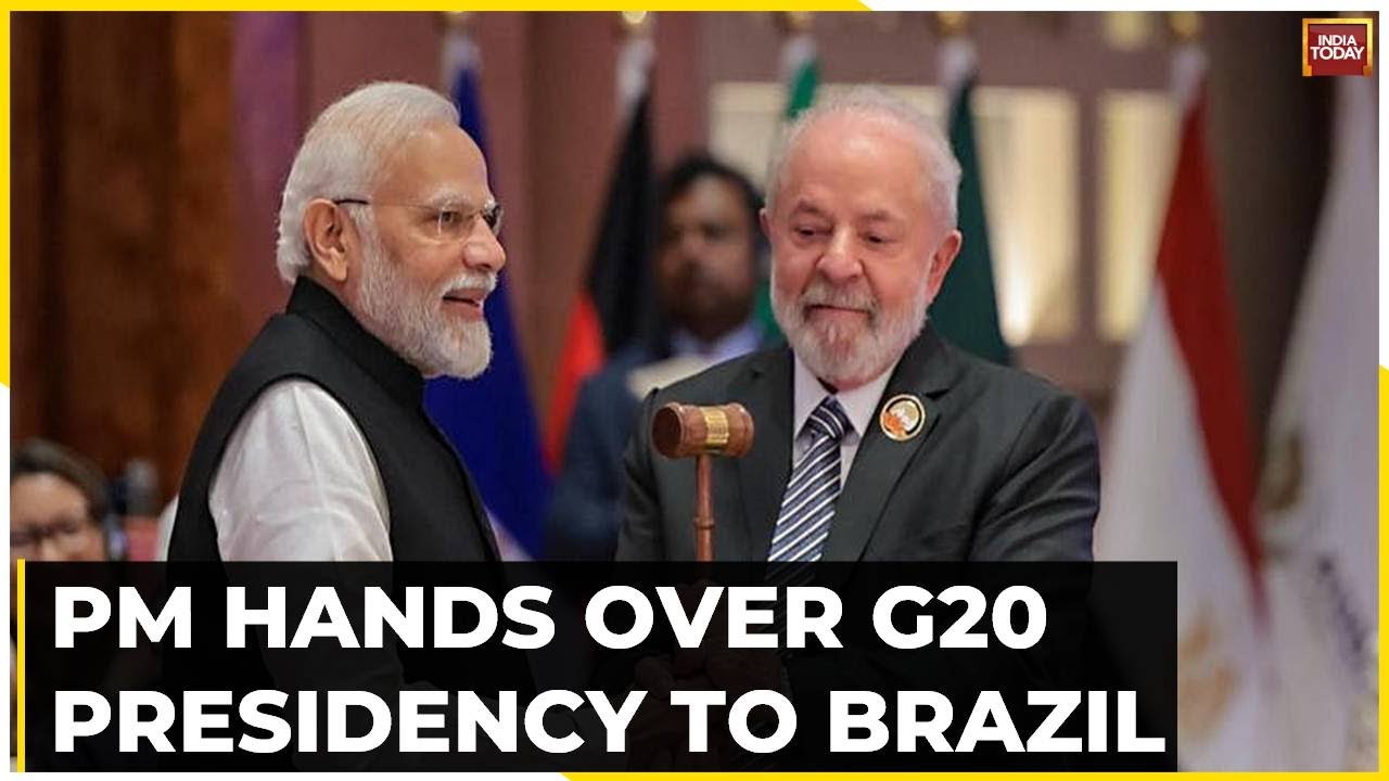 PM Modi Sends Big World Peace Message, PM Hands Over G20 Presidency To Brazil