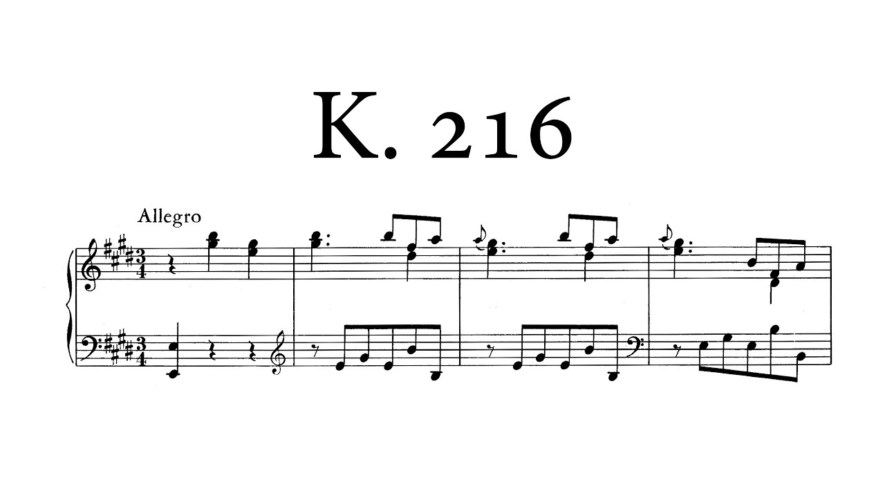D. Scarlatti - Sonata in E major, K.216 (Jiří Kollert)