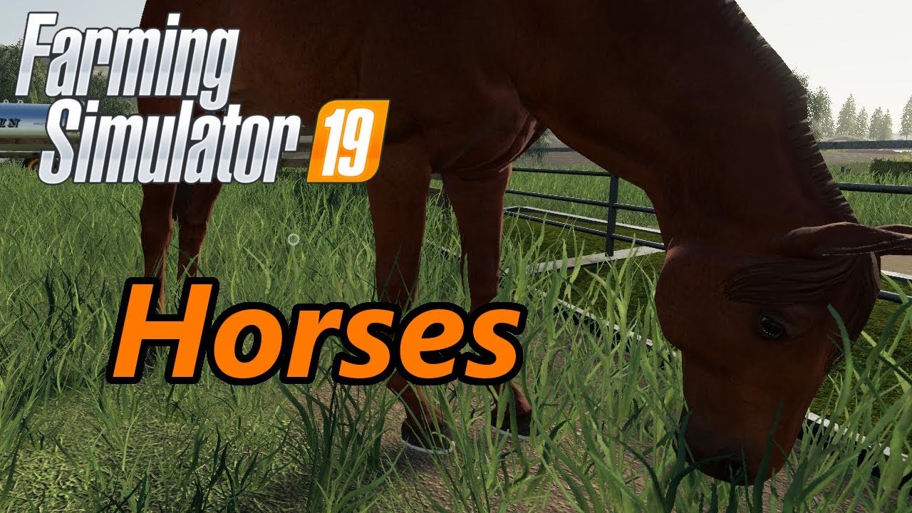 Обучающее видео Farming Simulator 19 | Лошади
