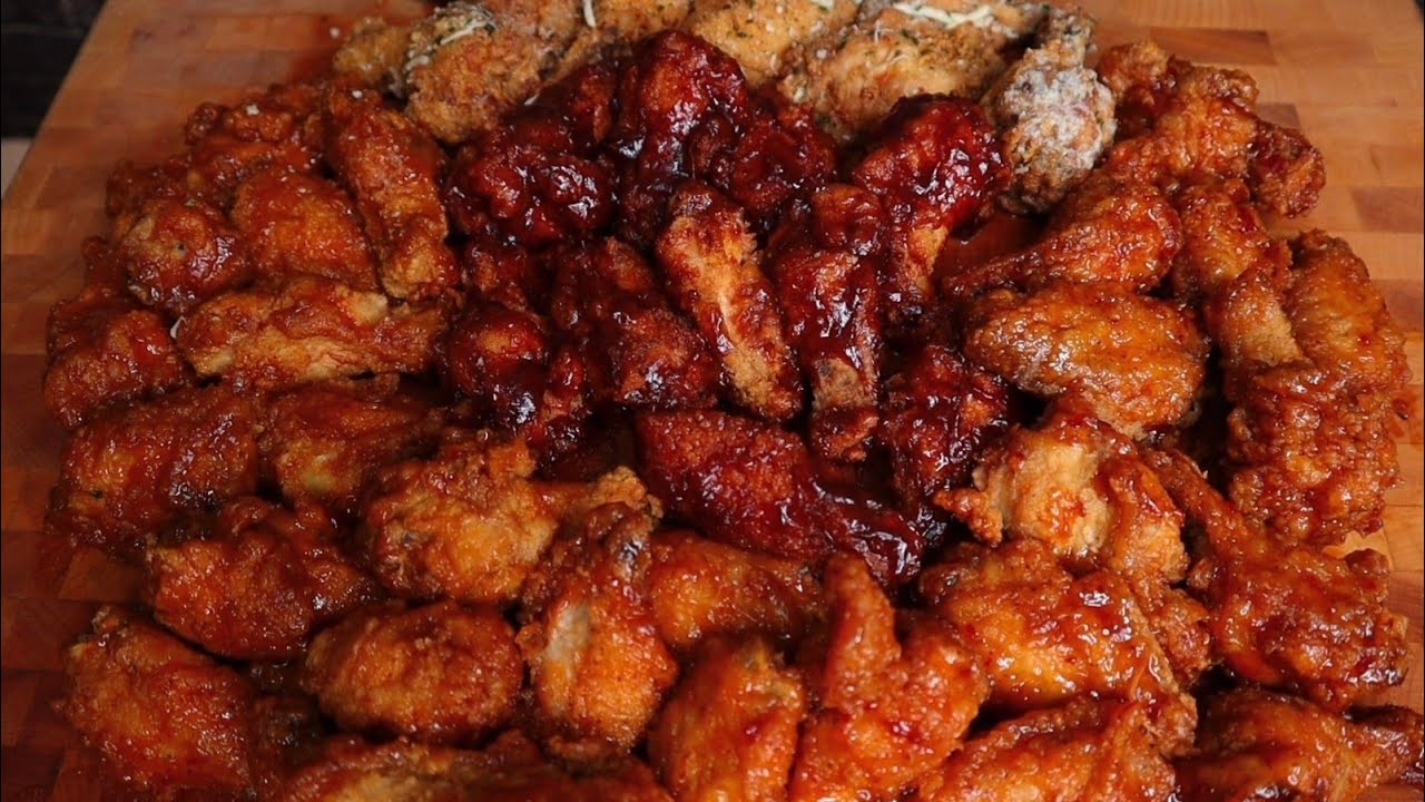 ASMR WINGS MUKBANG