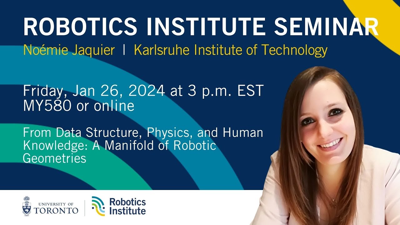 U of T Robotics Seminar: Noémie Jaquier