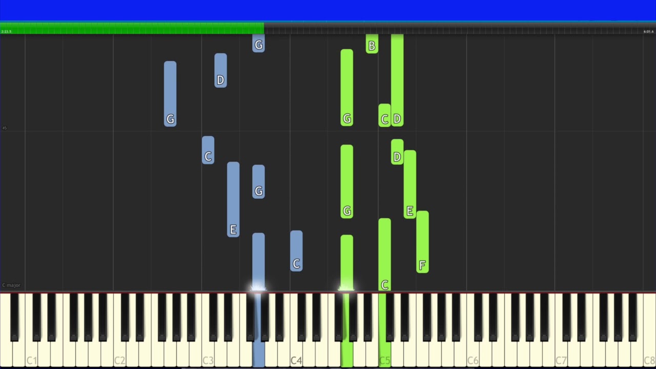 Fantasia - Piano Tutorial (Synthesia) [LATE INTERMEDIATE]