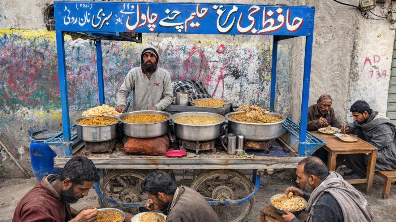 70/- Rs CHEAPEST DESI NASHTA IN LAHORE 😱 | HAFIZ NASHTA POINT