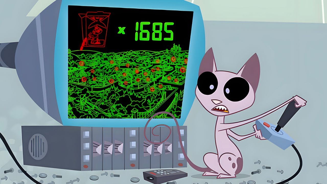 Ataque Ciber-Gatuno / Es un Cohete, Viejo|  Niño Vs. Gato - WildBrain