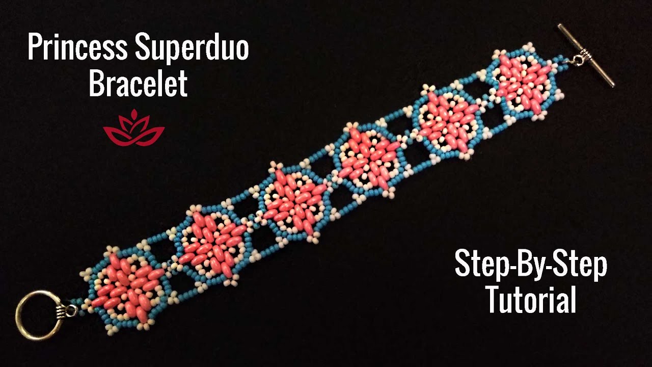 Princess Superduo Bracelet -Tutorial. How to make superduo or twin beads bracelet?