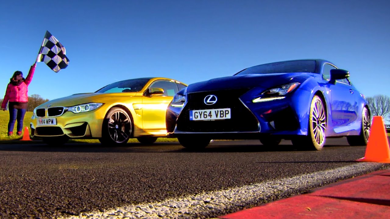 Drag Race Between BMW M4 & Lexus RC-F (1/3) - Fifth Gear