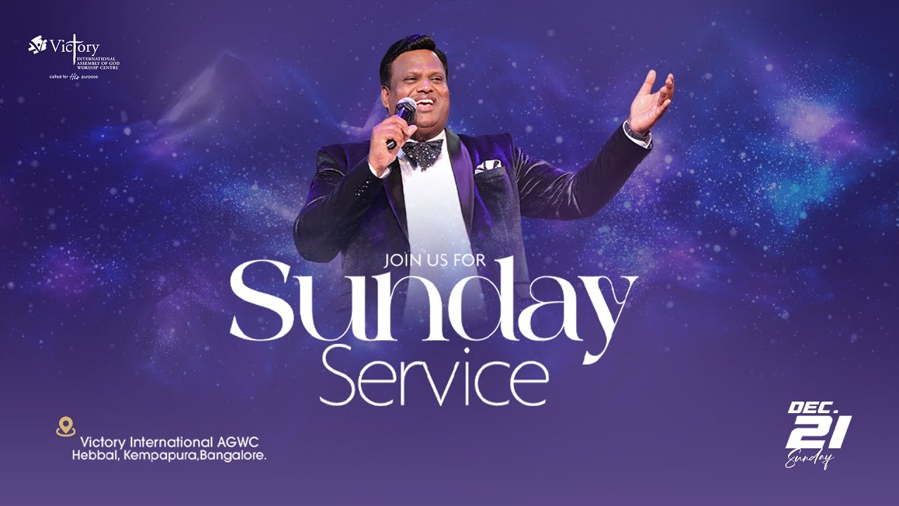 🔴 🅻🅸🆅🅴 21st Dec 2025 | Sunday Worship1st Service | Rev. Dr. Ravi Mani