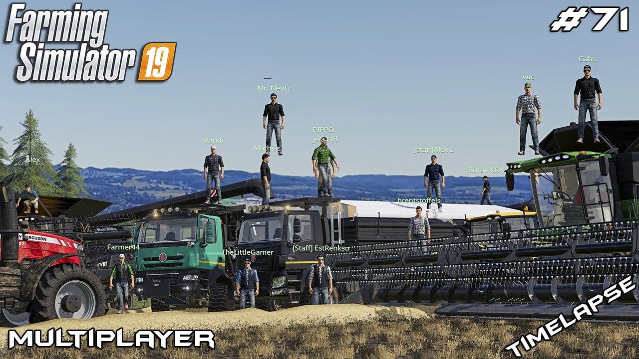 Harvesting wheat & making straw pellets | Ravensberg | Multiplayer Farming Simulator 19 | Episode 71