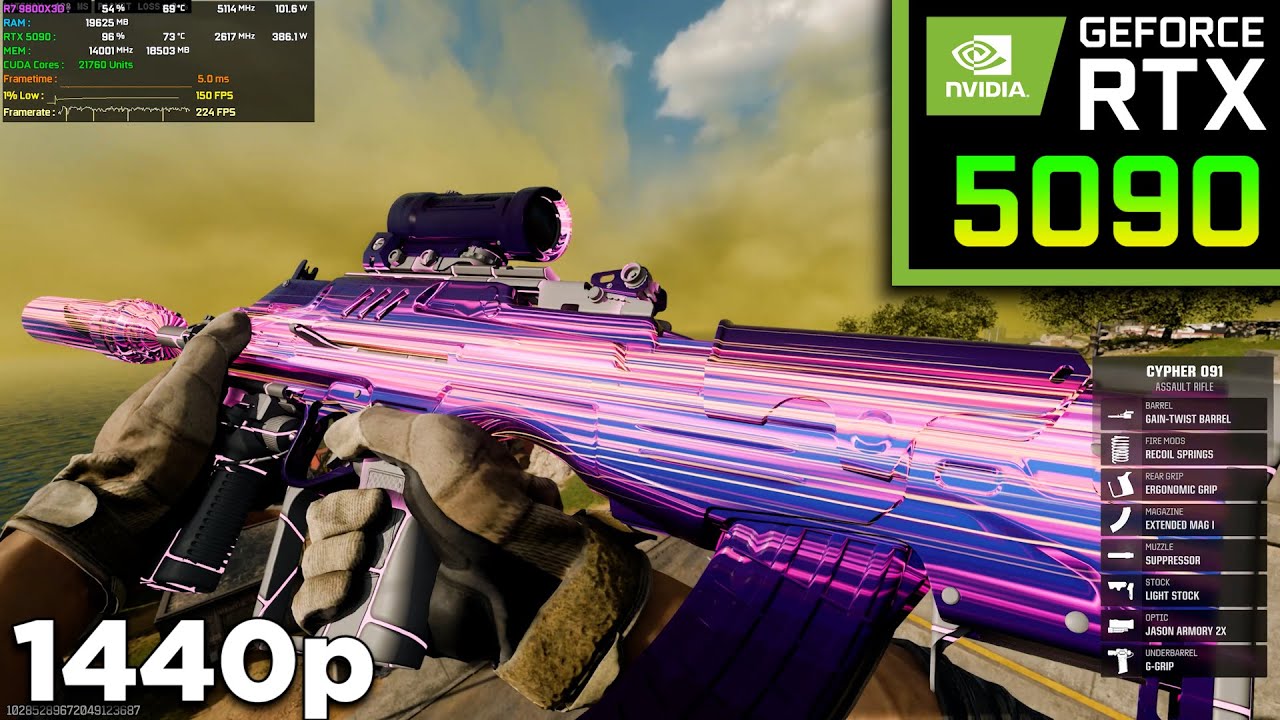 Call of Duty: Warzone | RTX 5090 32GB (MAX Settings Gameplay in 1440p QHD) | DLSS 4.0 OFF