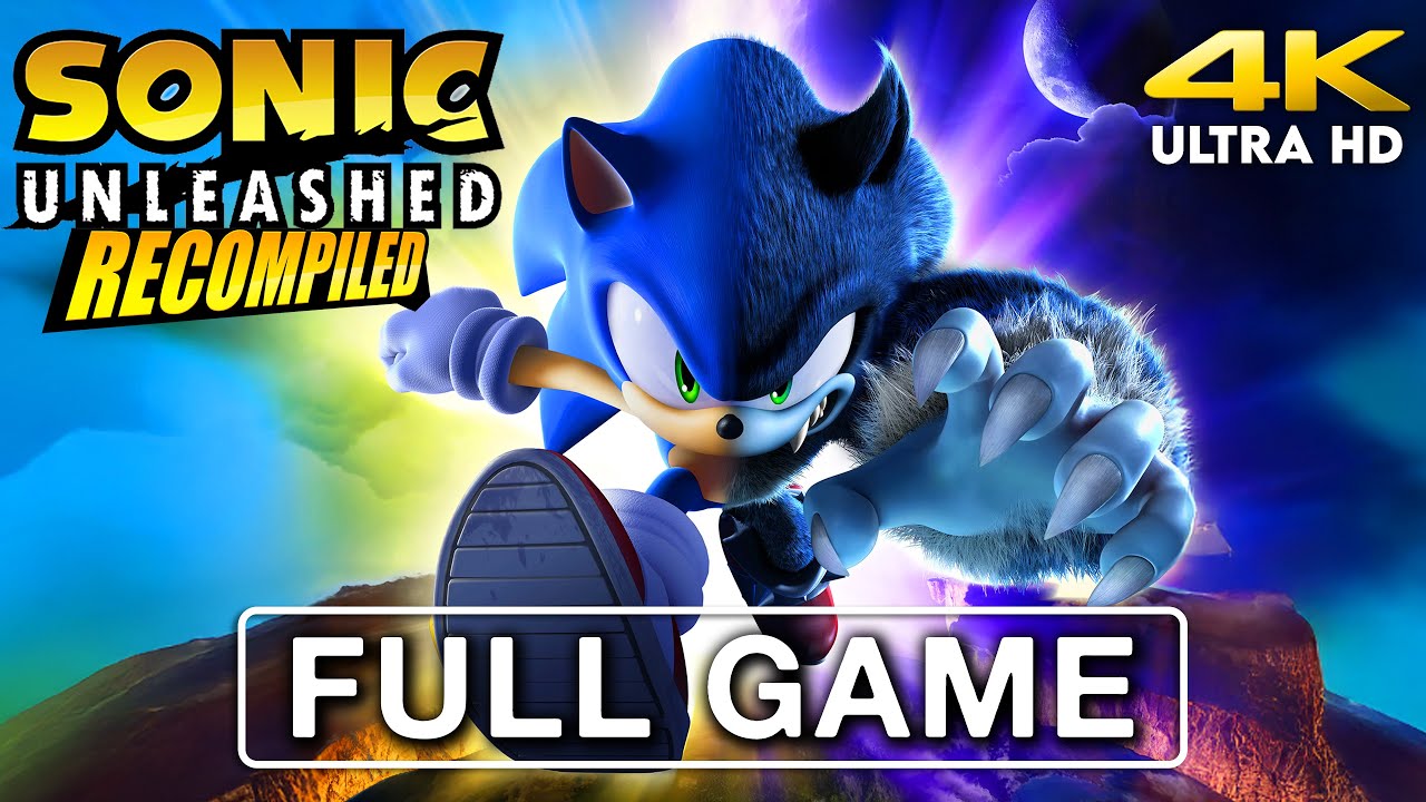 Sonic Unleashed Recompiled PC Port - Full Gameplay Walkthrough (4K HDR 60FPS) No Commentary