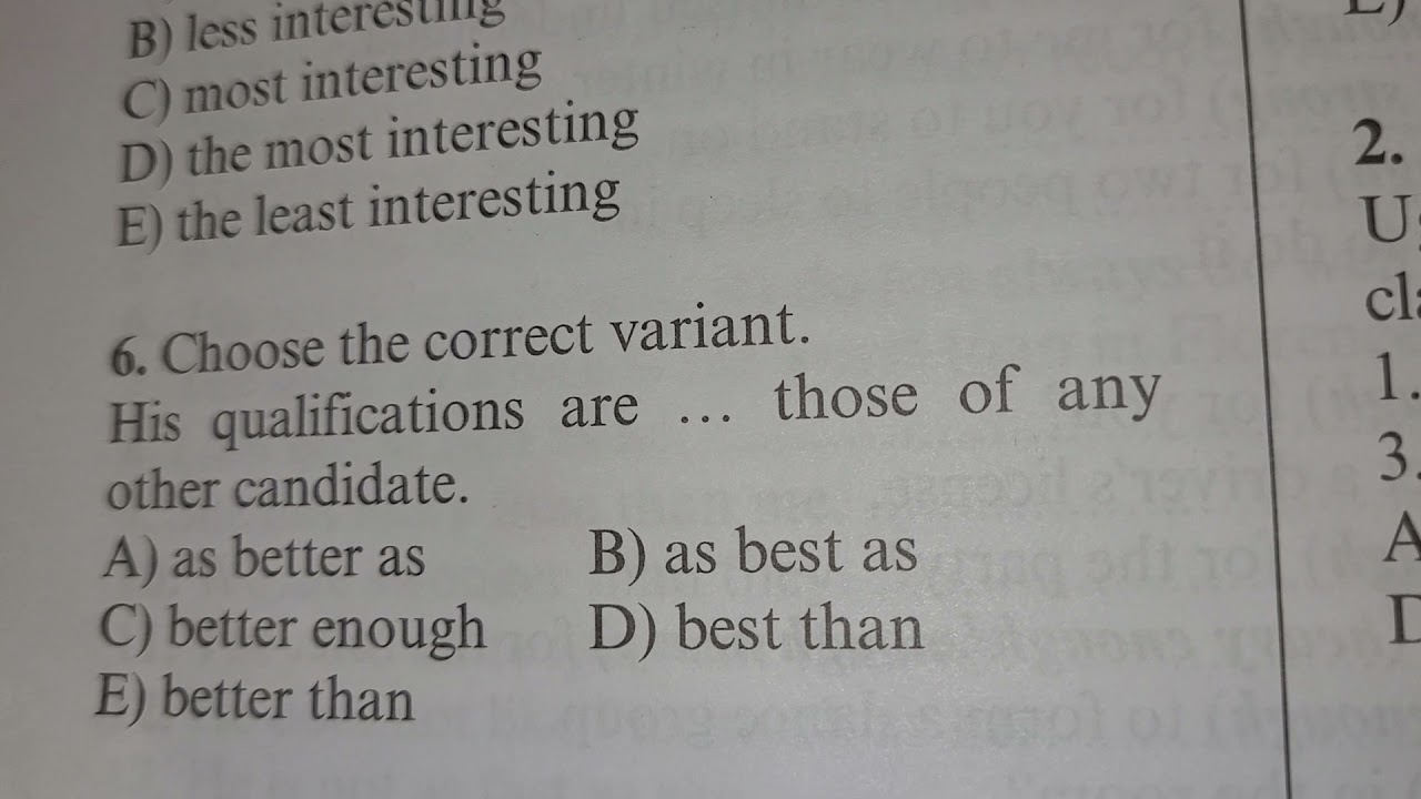 Adjective and Adverb    Test 1,2