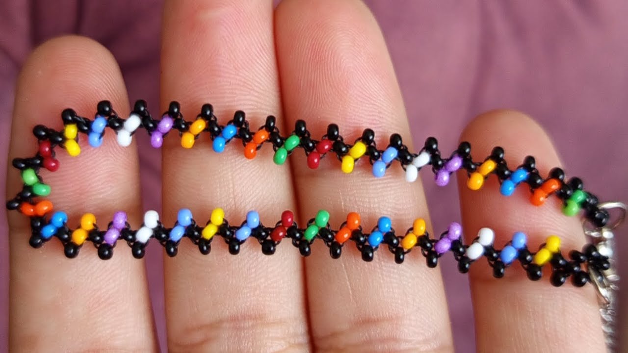 making bracelets and anklets from beads Boncuktan bileklik halhal nasıl yapılır