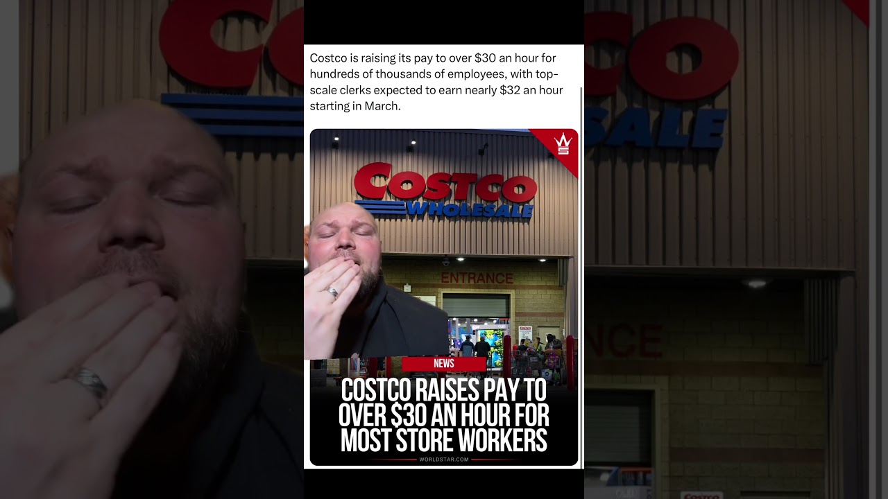 Costco raises pay for workers to 30 dollars an hour🏆 #costco #work #job #pay