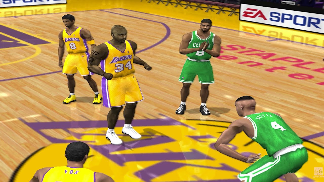 NBA Live 2002 - LA Lakers vs Boston Celtics (4K60fps)