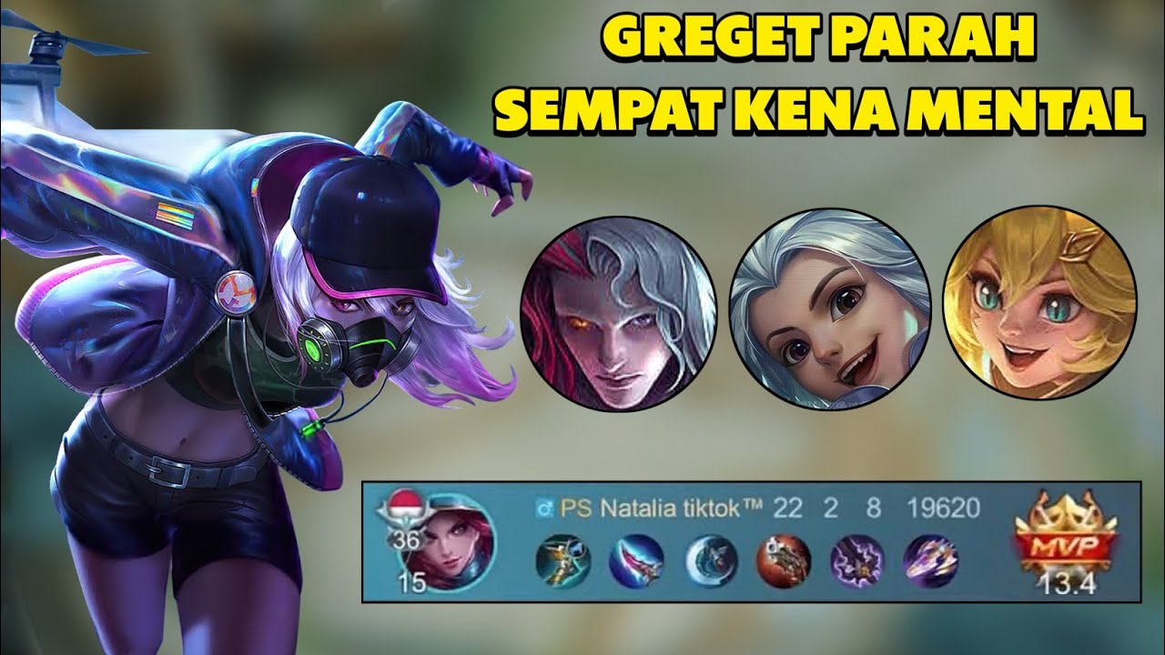 PERJUANGAN NATALIA GENDONG TIM SUPER HARD GAME | NATALIA GAMEPLAY 2024 - MLBB